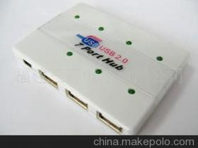 供應塑膠殼帶7個燈USB2.0 7口 HUB 專業制造商福建三喜電子詳解